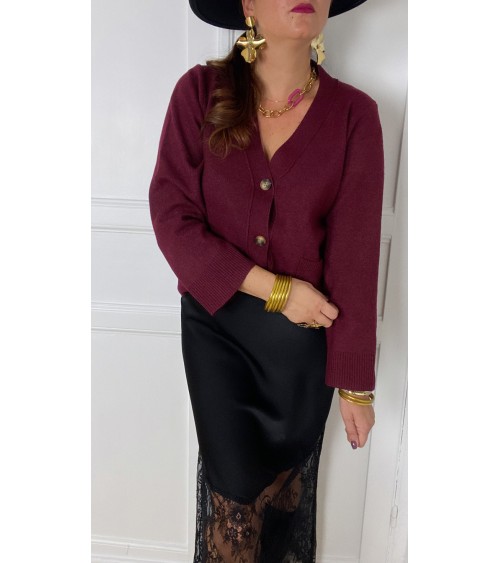 Felix: gilet bordeaux